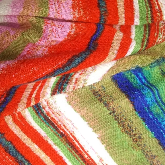 CABLE & GAUGE Painterly Soft Knit Open Cardigan Large - Picture 7 of 7